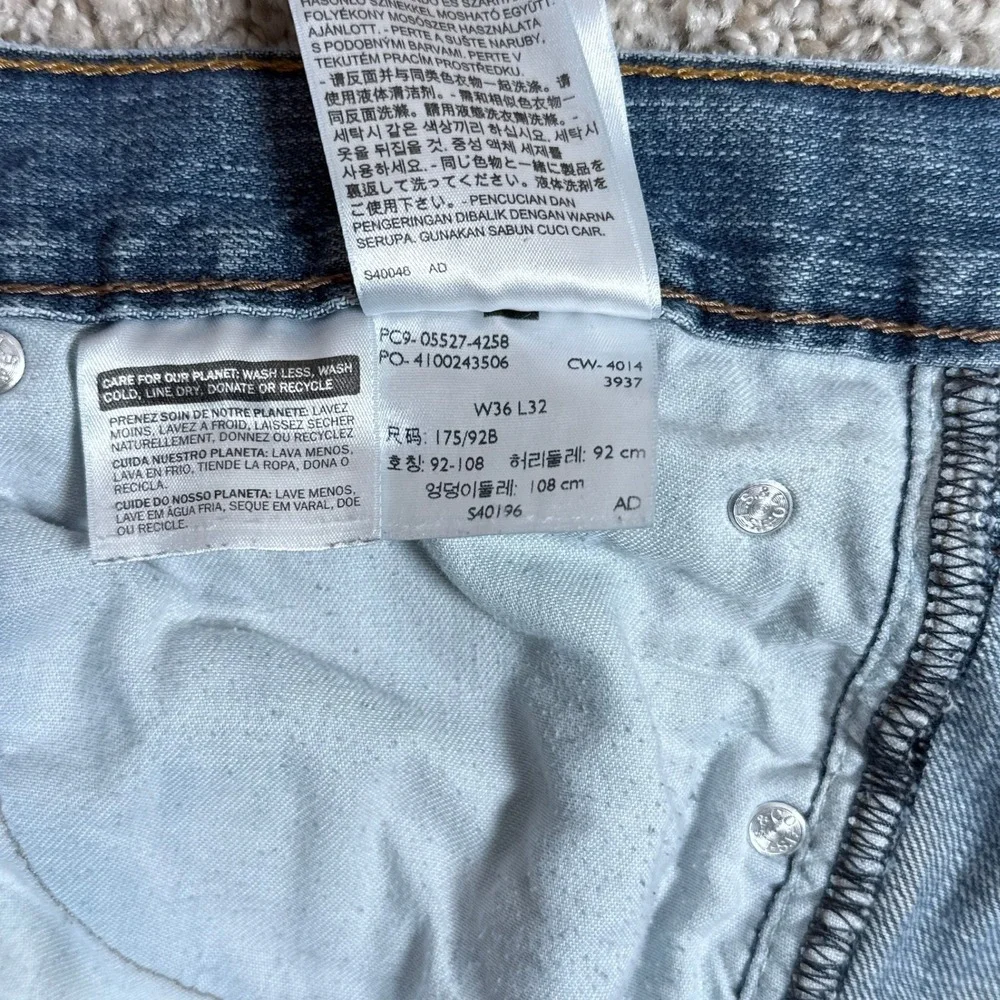 Levi's 527 Jeans Mens‎ 36x32 Blue Slim Bootcut Medium Wash Denim